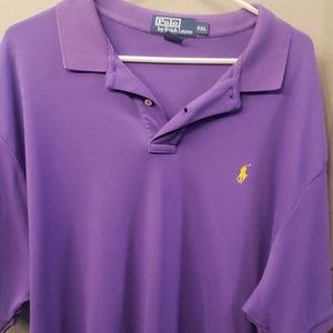 Men's purple polo shirt XXL